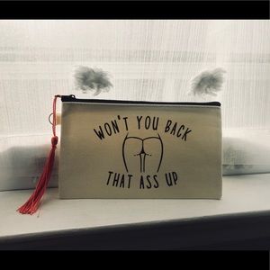 SALE • 90s rap Back that ass up makeup bag/clutch